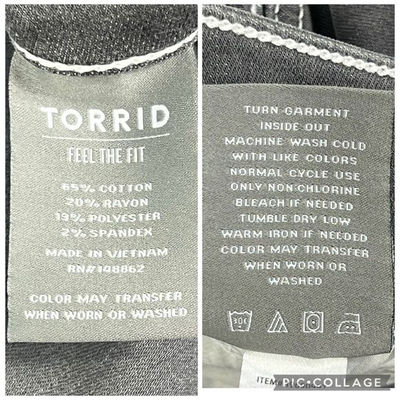 NEW Torrid Super Soft Gray High Rise Stretch Crop Jegging Plus Size 20 - Picture 10 of 11